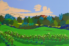 Jean-Paul's vineyard - 2010 - 80 x 60 cm